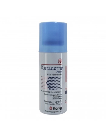 Kuraderm Cicatrizante Fisiológico e Desinfetante Aerossol 100ml Konig