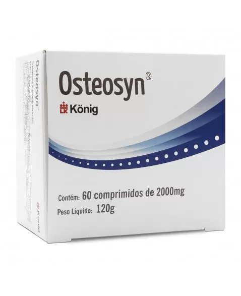 Osteosyn Suplemento Alimentar 2000mg para Cães 60 Comprimidos Konig