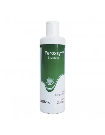 Shampoo Antibacteriano Peroxsyn 200ml Cães Konig | VETSHOP