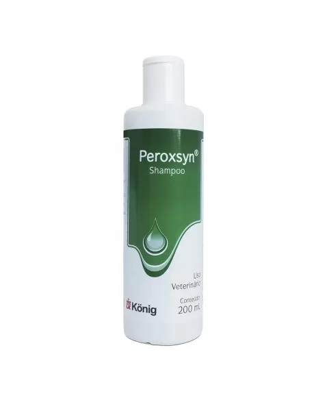 Shampoo Antibacteriano Peroxsyn 200ml Cães Konig | VETSHOP