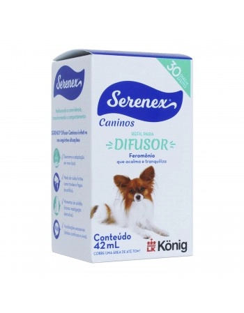 Validade 01/12/24 Serenex Refil Canino 42mL Difusor Comportamental para Cães Konig