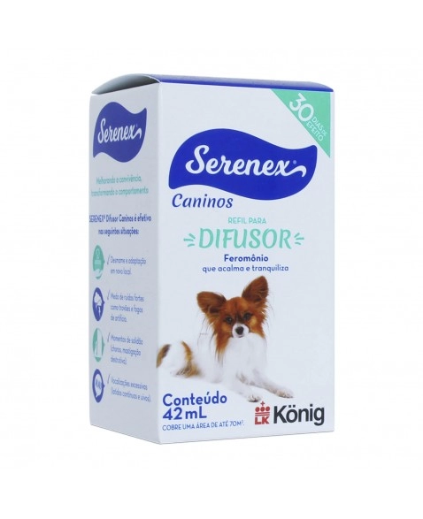 Serenex Refil Canino 42ml Difusor Comportamental para Cães Konig