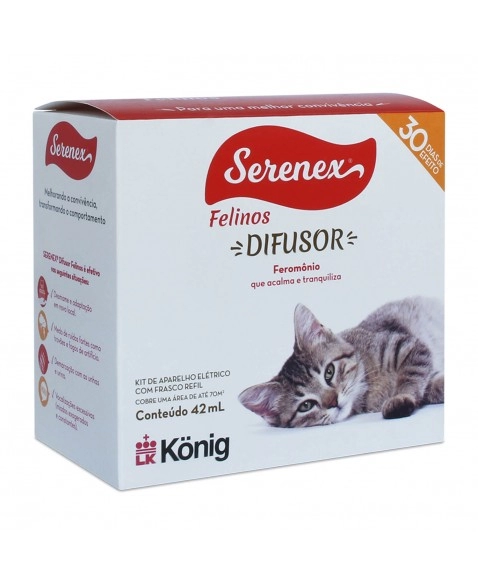 Serenex Difusor Felino Comportamental para Gatos Konig