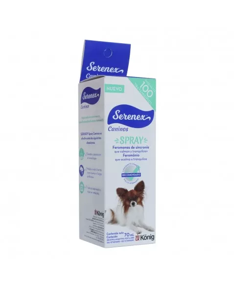 Serenex Spray Canino 70ml Spray Comportamental para Cães Konig