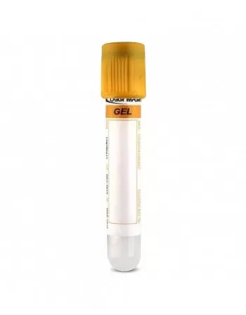 Tubo de Coleta Com Gel 3,5mL Tampa Amarela Com 100 unidades - Labor Import