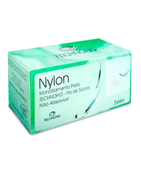 Fio Nylon 3-0 Com Agulha 30mm - Technofio