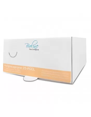 Fio de Sutura Poliglecaprone 25 3-0 com Agulha 3,5 - Bioline