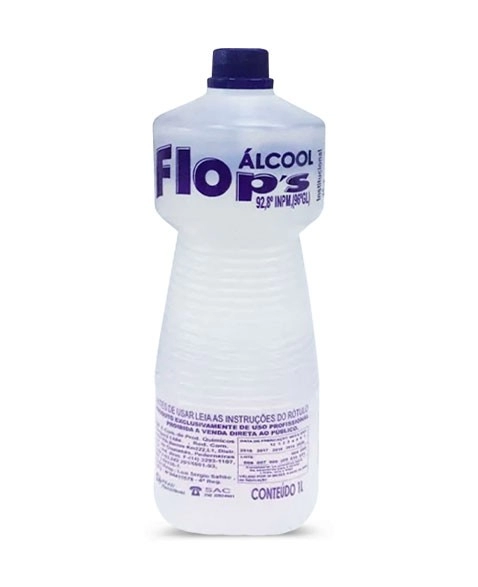 Álcool 92,8° 1 Litro - Flops