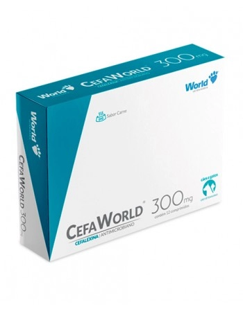 Cefaworld (Cefalexina) 300mg - Caixa com 12 Comprimidos