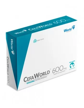 Cefaworld (Cefalexina) 600mg - Caixa com 12 Comprimidos