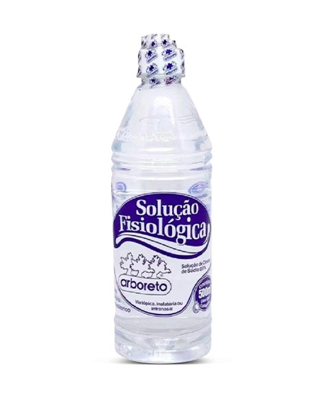 Solução Fisiológica 0,9% Cloreto de Sódio Frasco 500mL Arboreto